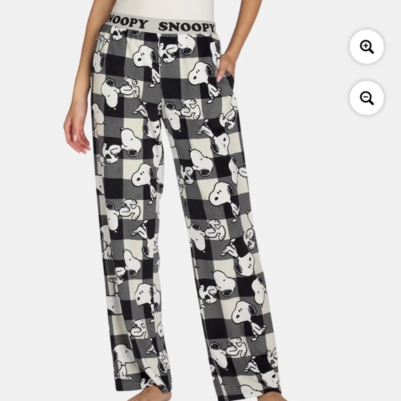Peanuts Women’s Snoopy Velour Lounge Pajama Pant Size 3X NEW - Picture 3 of 7